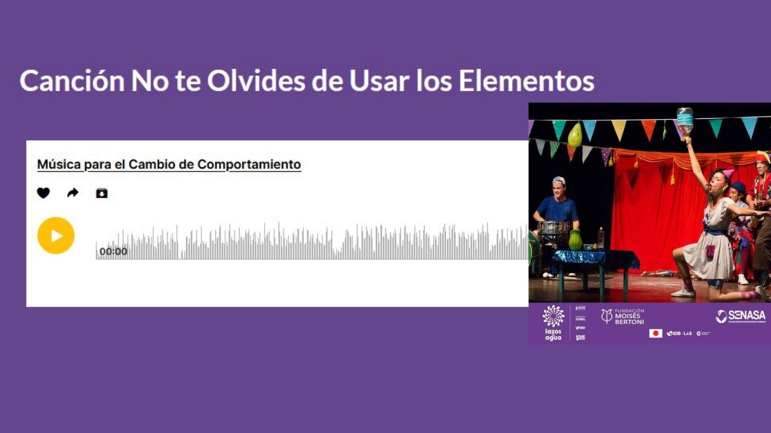 Canción No te Olvides de Usar los Elementos