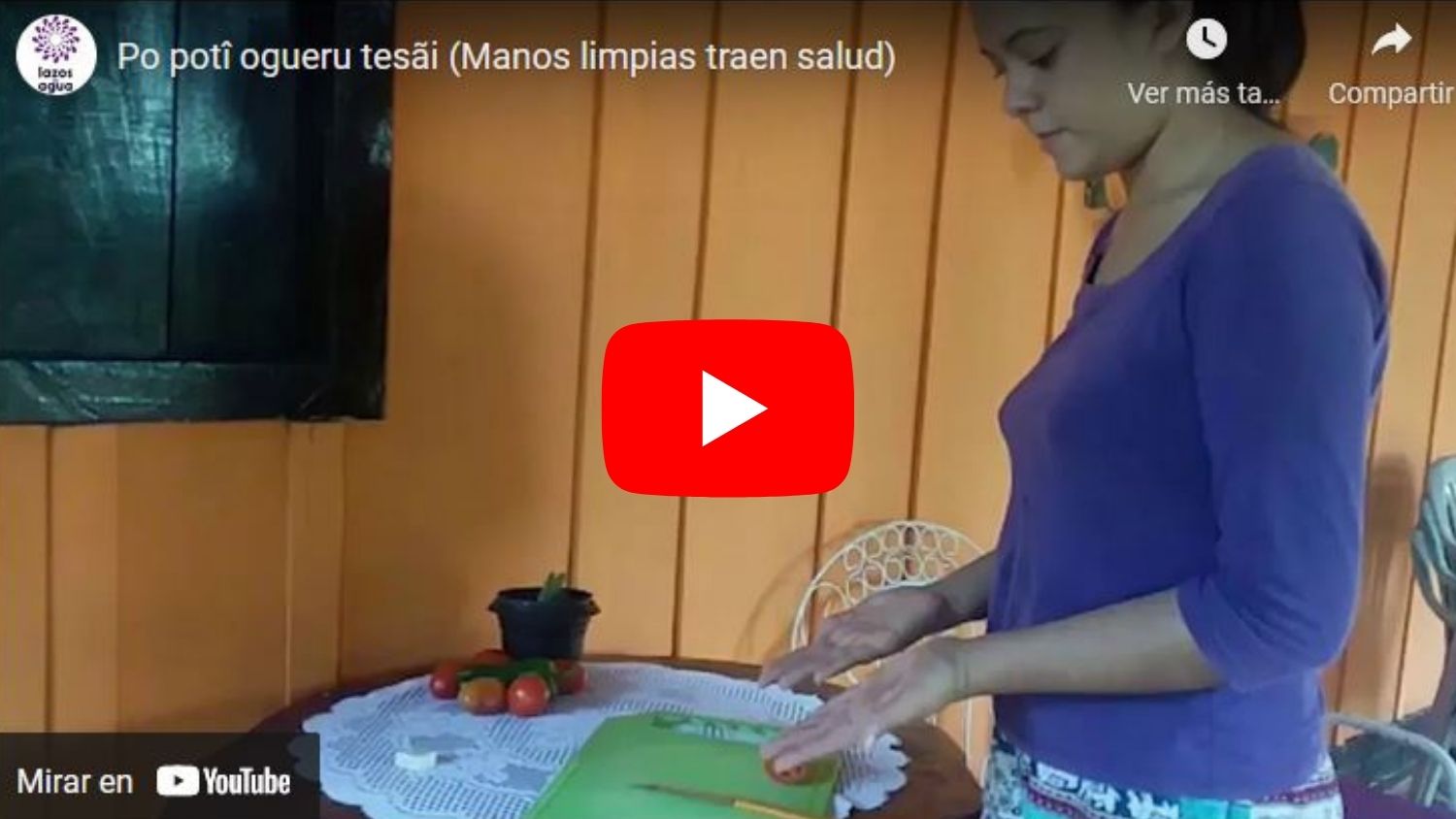 Corto Comunitario Po potî ogueru tesãi (Manos limpias traen salud)