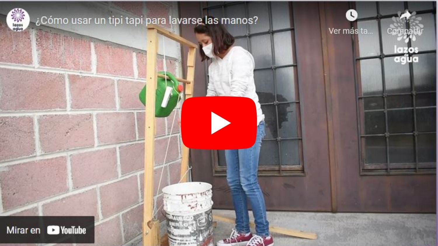 Video ¿Cómo usar un tipi tapi para lavarse las manos?