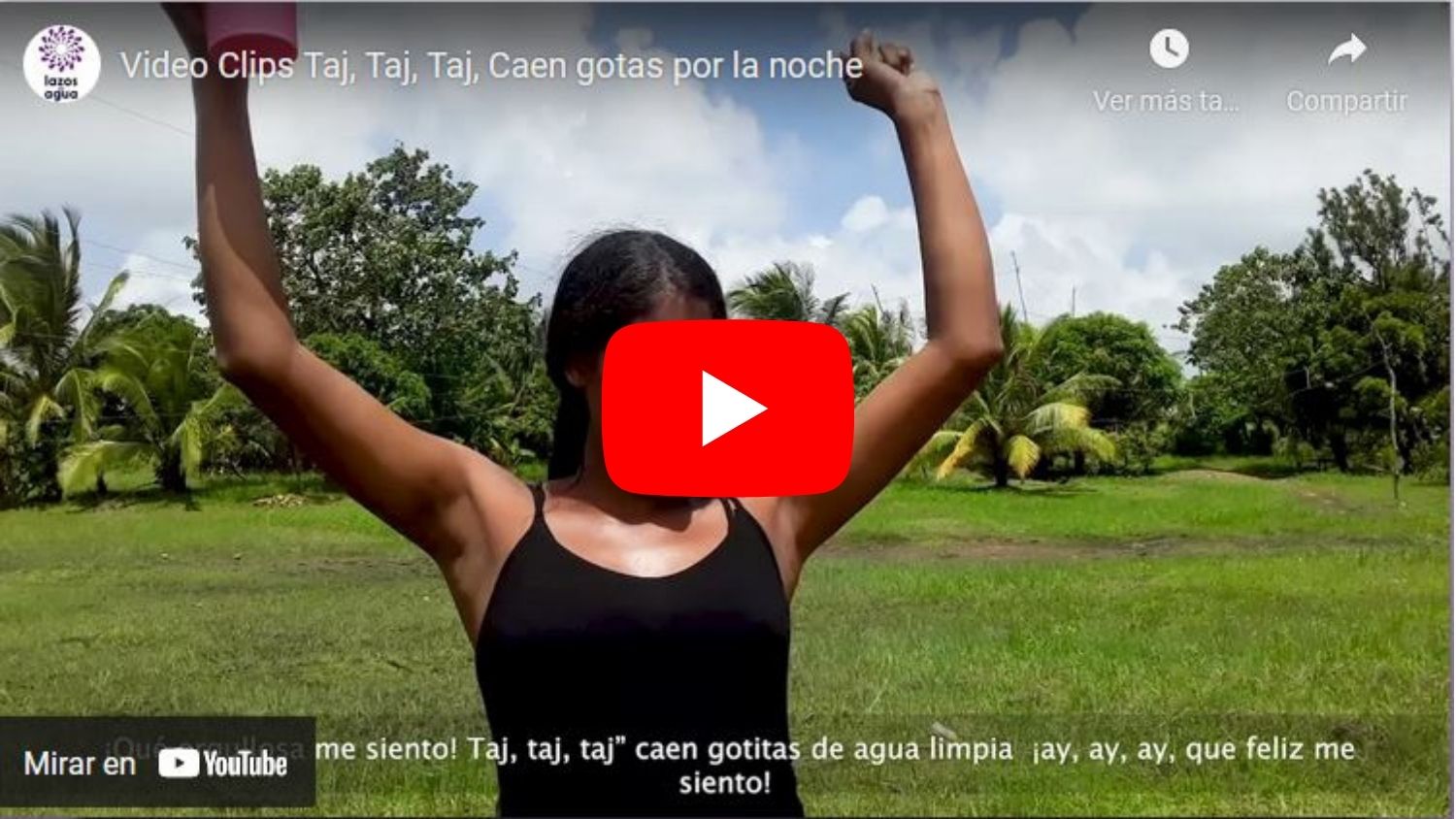 Videoclip Taj, Taj, Taj, Caen gotas por la noche