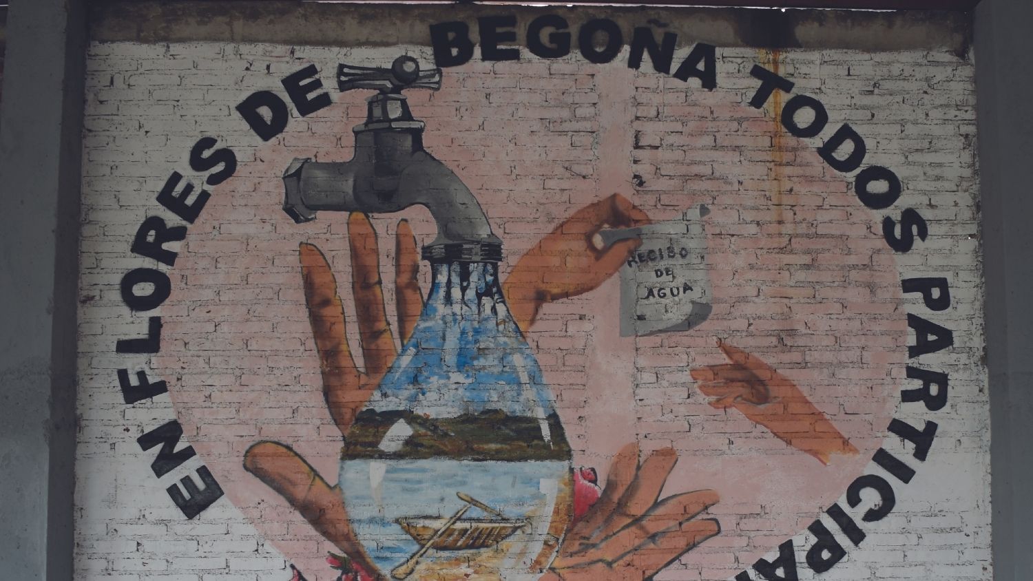 Mural En Flores de Begoña Todos participan