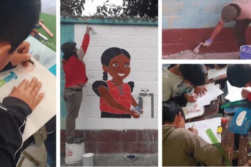 Mural-Escuela-Oficial-Urbana-Mixta-San-Andrés-Sajcabajá-Quiche-Guatemala