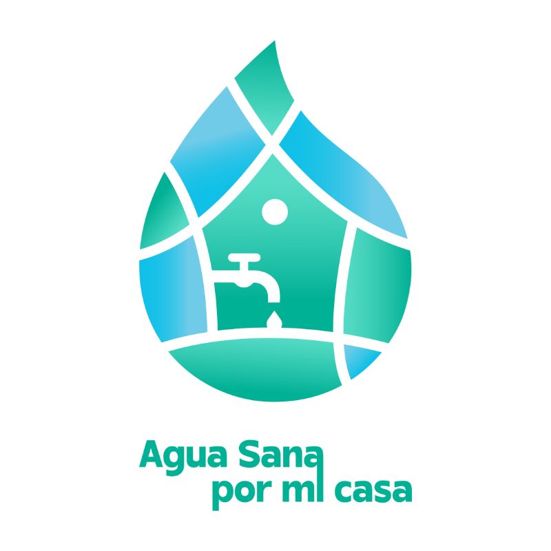 Logo de Agua Sana por mi Casa